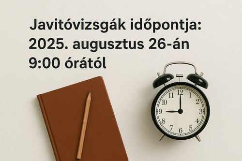 Javítóvizsgák időpontja