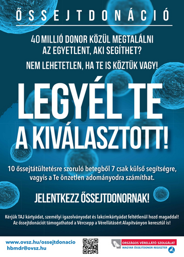 Őssejtdonornak történő jelentkezés