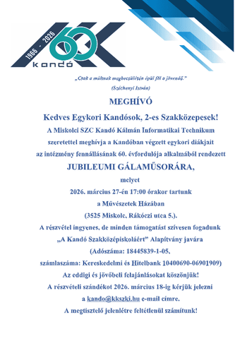 JUBILEUMI GÁLAMŰSOR